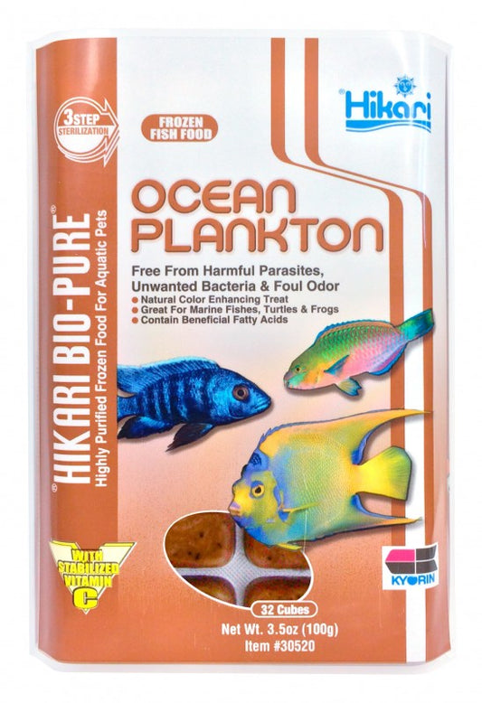 Hikari Bio-Pure Frozen Ocean Plankton Cube Pack - 3.5oz - The Pet Source