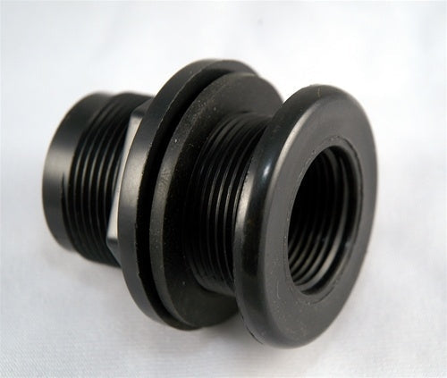 Lifegard Aquatics Standard Bulkhead (FPT Slip) - 1" - The Pet Source