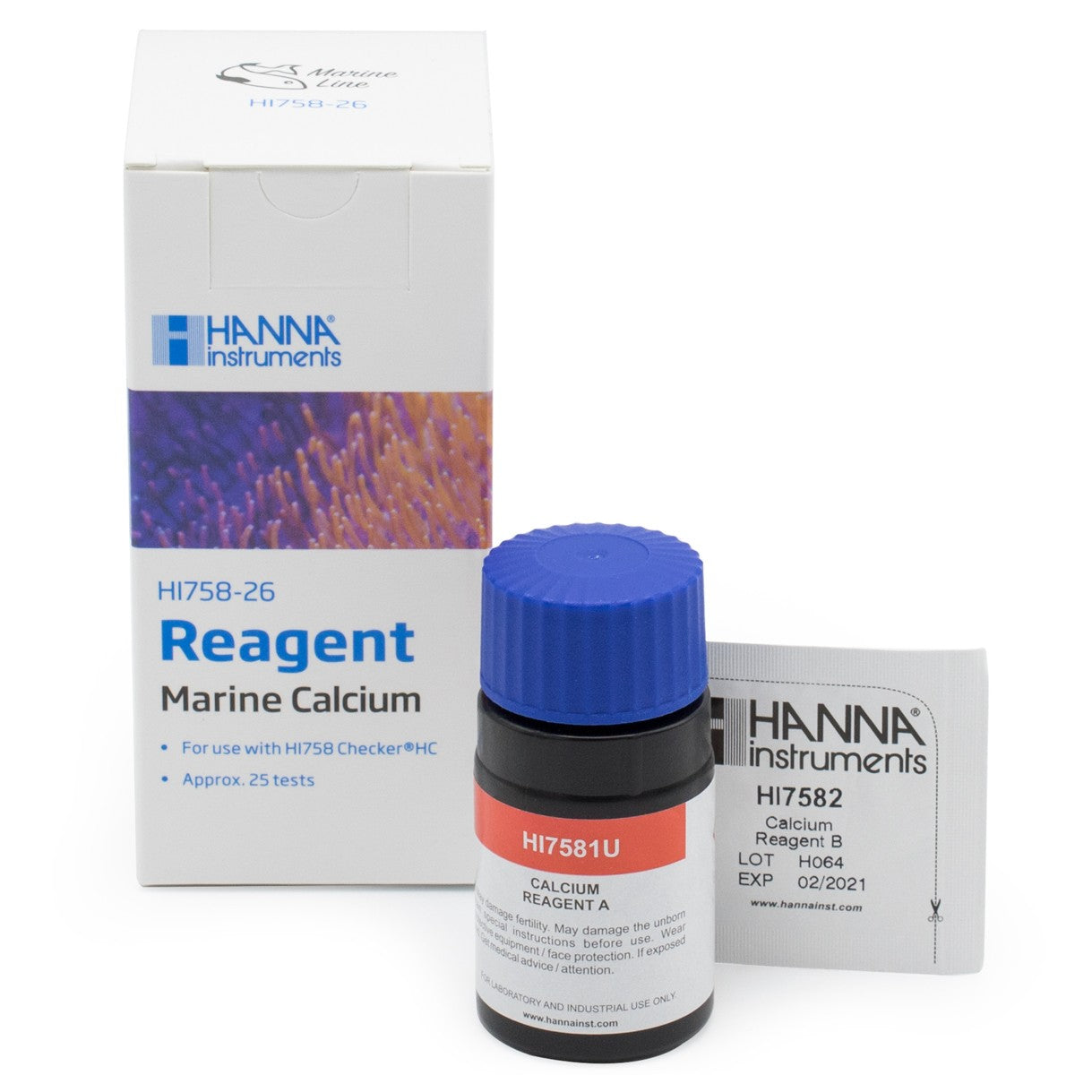 Hanna Checker Calcium Reagent 25 Tests HI758-26 - The Pet Source