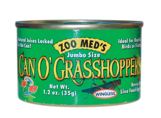 Zoo Med Can O' Grasshoppers - 1.2 oz - The Pet Source