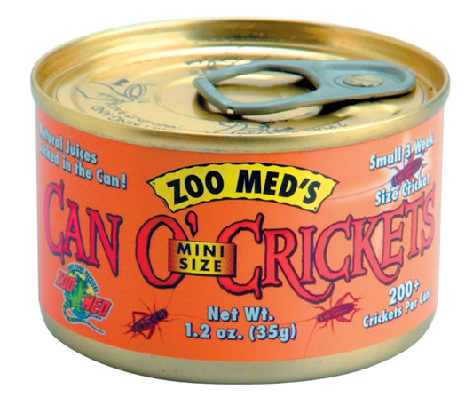 Zoo Med Can O' Mini Size Crickets - 1.2 oz - The Pet Source