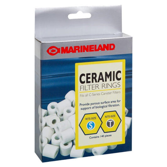 Marineland Ceramic Filter Rings for Canister Filters Rite-Size S & T - 140 pc - The Pet Source