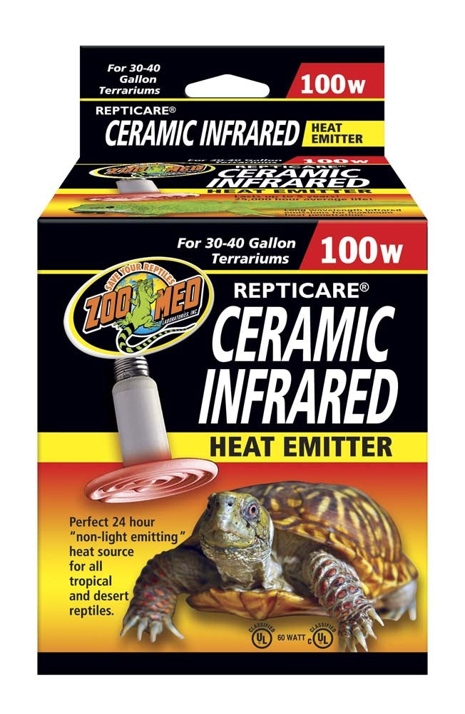 Zoo Med ReptiCare Ceramic Infrared Heat Emitter - 100 W - The Pet Source