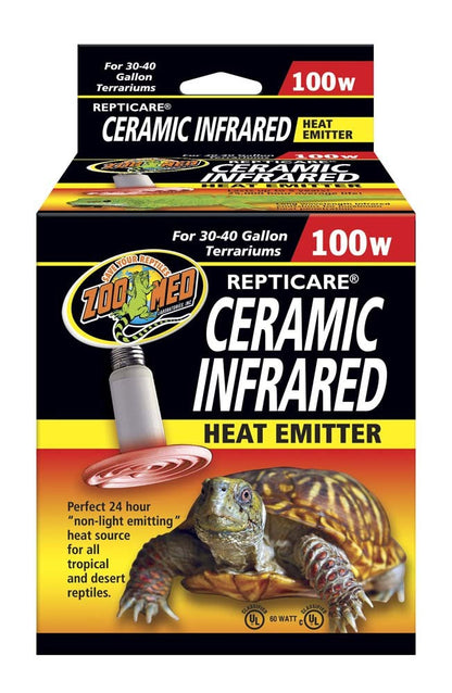 Zoo Med ReptiCare Ceramic Infrared Heat Emitter - 100 W - The Pet Source