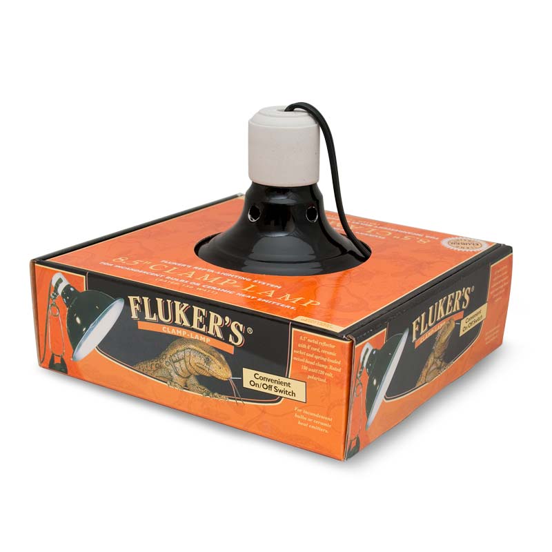 Fluker's Repta-Clamp Lamp with Switch - 8.5 Inch - The Pet Source