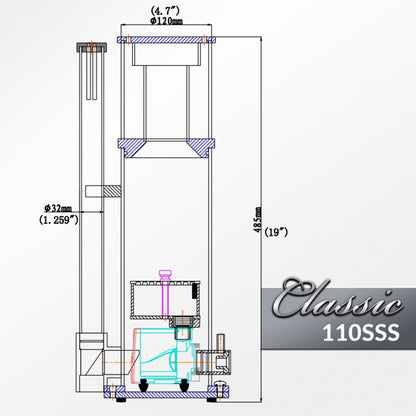 Reef Octopus Classic 110SS Space Saver Skimmer - The Pet Source