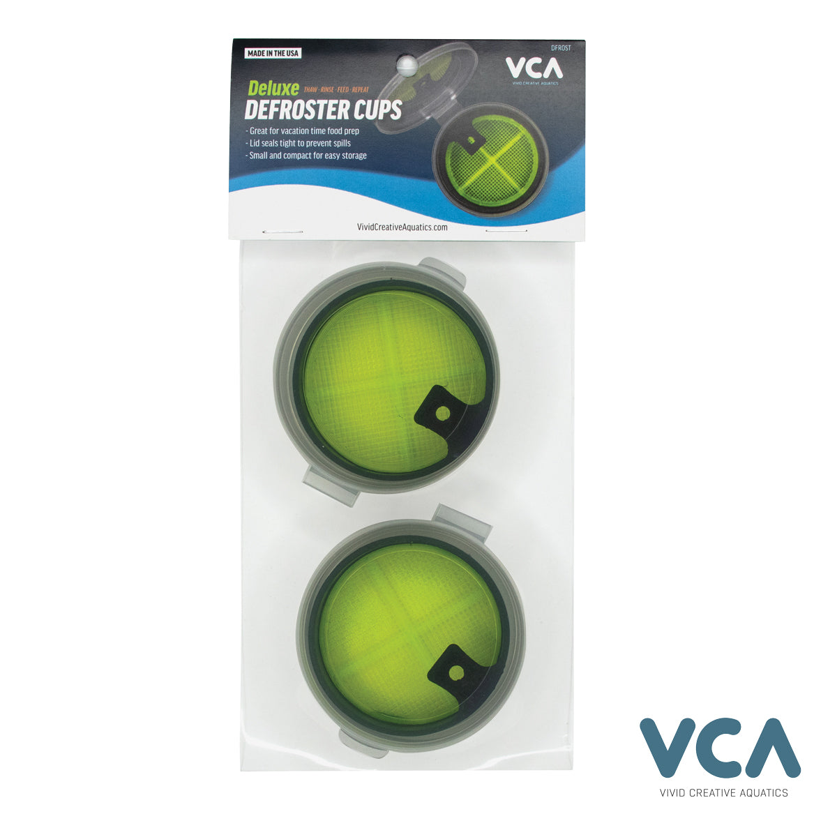 Vivid Creative Aquatics Deluxe Defroster Cups - The Pet Source