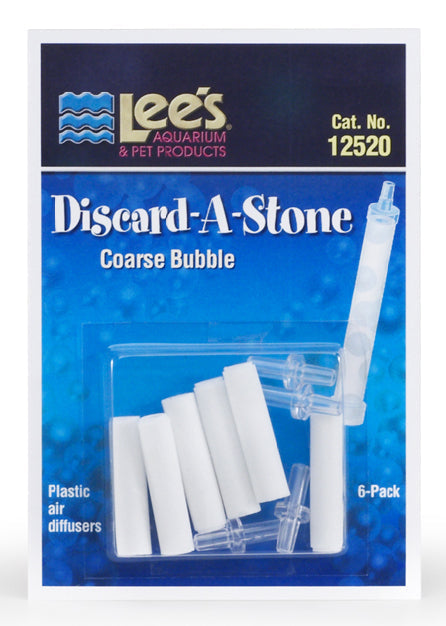 Lee's Discard-A-Stone - Air Stone Coarse - 6 Pack - The Pet Source