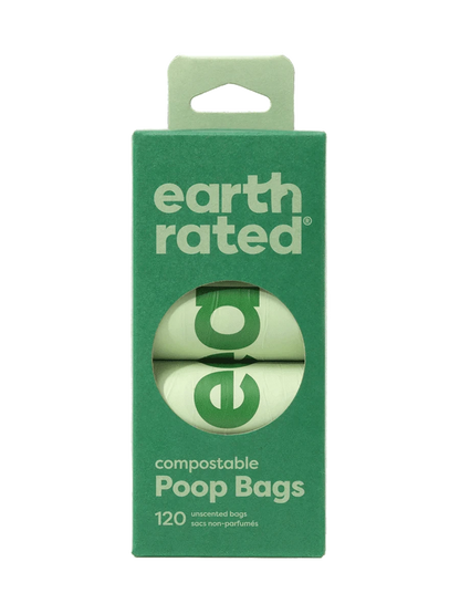 earth rated Certified Compostable Poop Bags - 120 Bags - The Pet Source