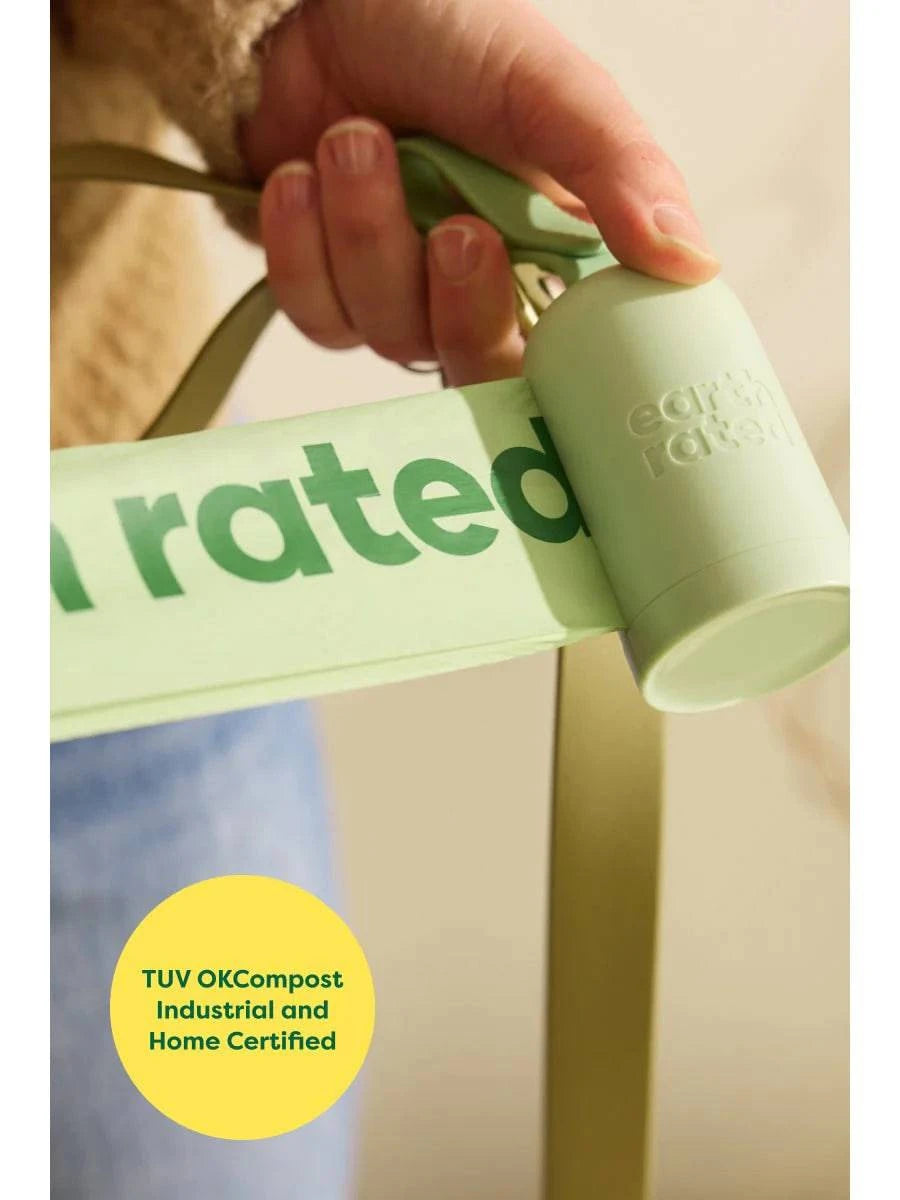 earth rated Certified Compostable Poop Bags - 120 Bags - The Pet Source