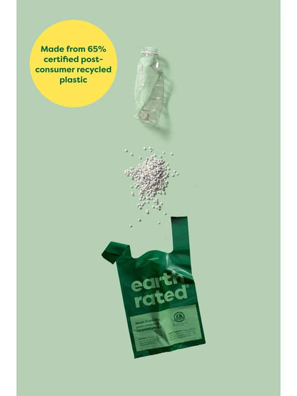 earth rated Easy-Tie Handle Poop Bags Lavender - 120 Bags - The Pet Source