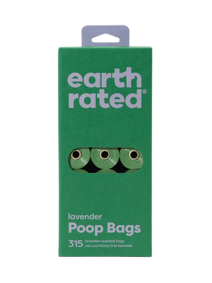 earth rated Poop Bags on Refill Rolls Lavender - 315 Bags - The Pet Source