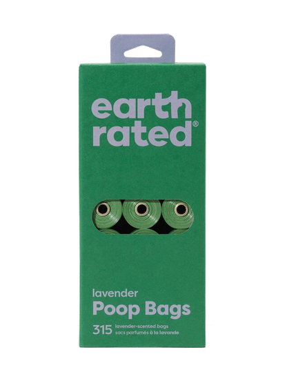 earth rated Poop Bags on Refill Rolls Lavender - 315 Bags - The Pet Source