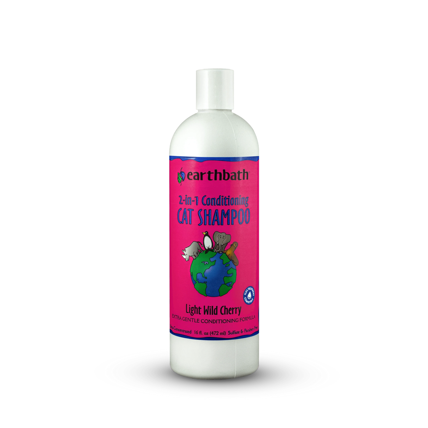 earthbath 2-in-1 Conditioning Cat Shampoo - 16oz - The Pet Source