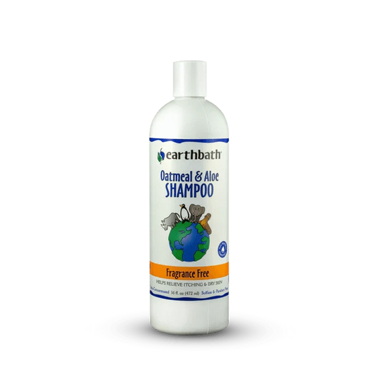earthbath Oatmeal & Aloe Shampoo - Fragrance Free - 16oz - The Pet Source