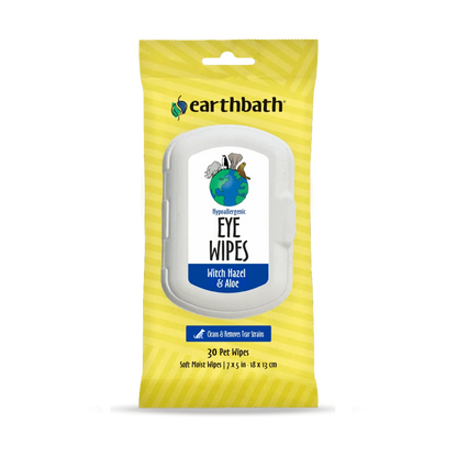 earthbath Hypoallergenic Eye Wipes - 30 Wipes - The Pet Source