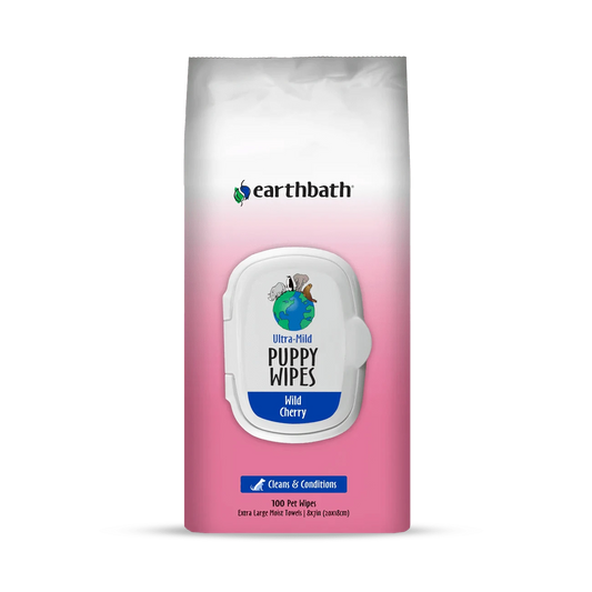 earthbath Puppy Wipes - 100 Wipes - The Pet Source