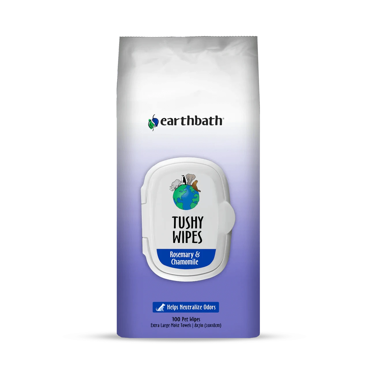 earthbath Tushy Wipes - 100 Wipes - The Pet Source