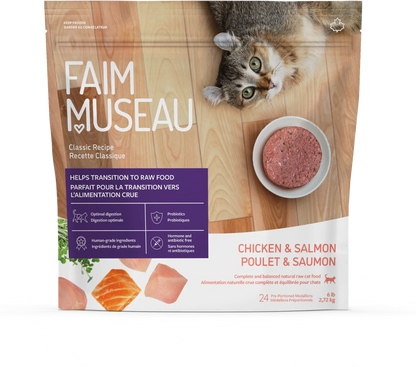 Faim Museau Chicken & Salmon Raw Frozen Cat Food - 6lb - The Pet Source