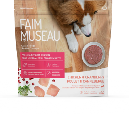 Faim Museau Chicken & Cranberry Raw Frozen Dog Food - 6lb - The Pet Source