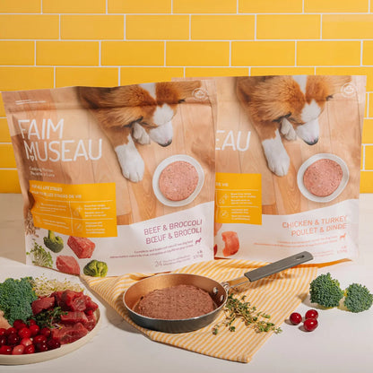Faim Museau Chicken & Turkey Raw Frozen Dog Food - 6lb - The Pet Source