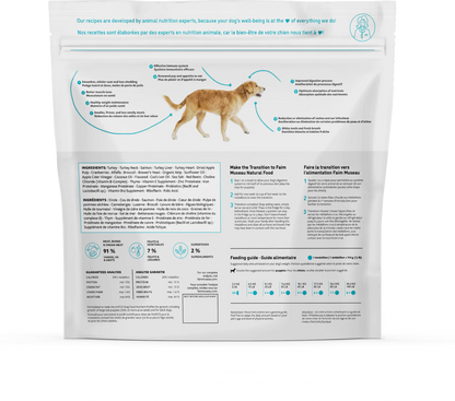 Faim Museau Turkey & Salmon Raw Frozen Dog Food - 6lb - The Pet Source