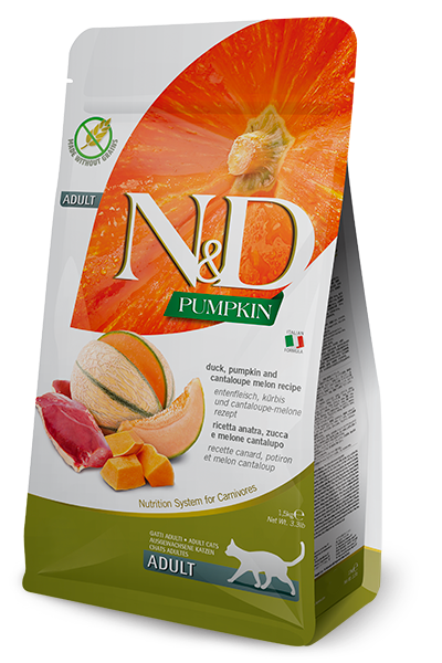 Farmina N&D Pumpkin Duck & Cantaloupe Adult Cat Food - 3.3lb - The Pet Source