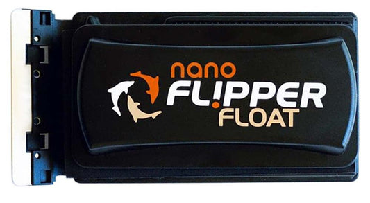 Flipper Nano FLOAT 2 in 1 Magnetic Aquarium Algae Cleaner - Up to 1-4" (6mm) or 25 Gallons - The Pet Source