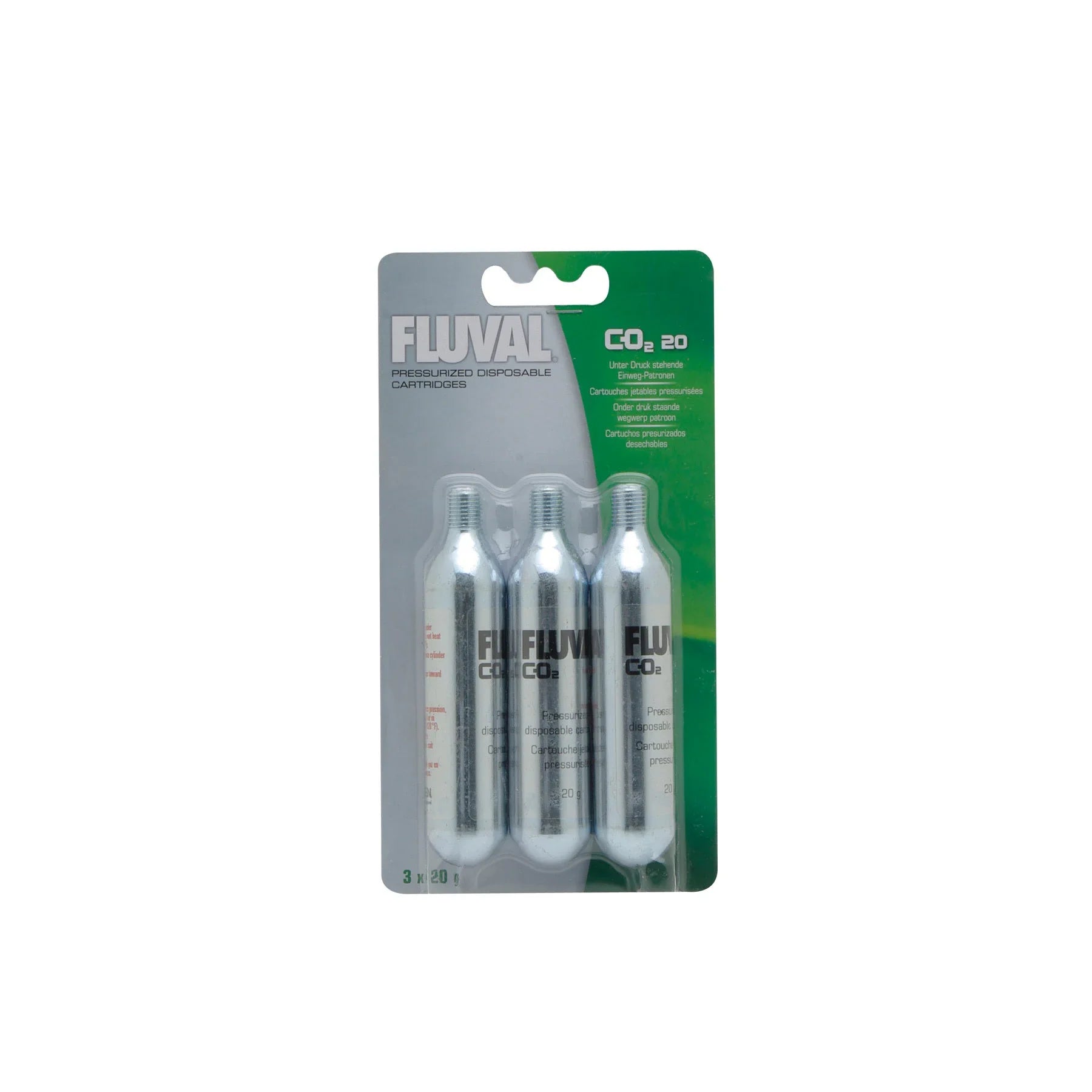 Fluval Pressurized 20g CO2 Disposable Cartridge- 3 Pack - The Pet Source