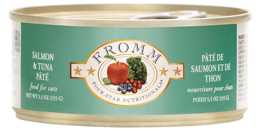 Fromm Four Star Salmon & Tuna Pâté Wet Cat Food - 155g - The Pet Source