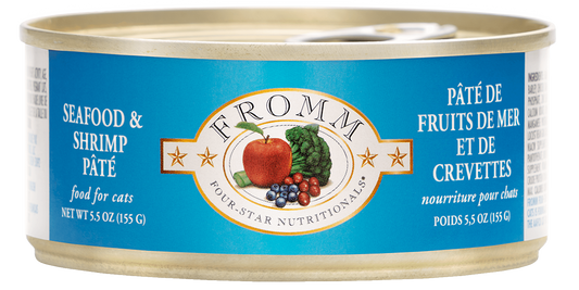Fromm Four Star Seafood & Shrimp Pâté Wet Cat Food - 155g - The Pet Source