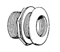 Lifegard Aquatics Standard Bulkhead (FPT Slip) - 1/2" - The Pet Source