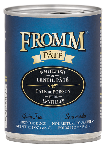 Fromm Whitefish & Lentil Pâté Wet Dog Food - 12.2oz - The Pet Source