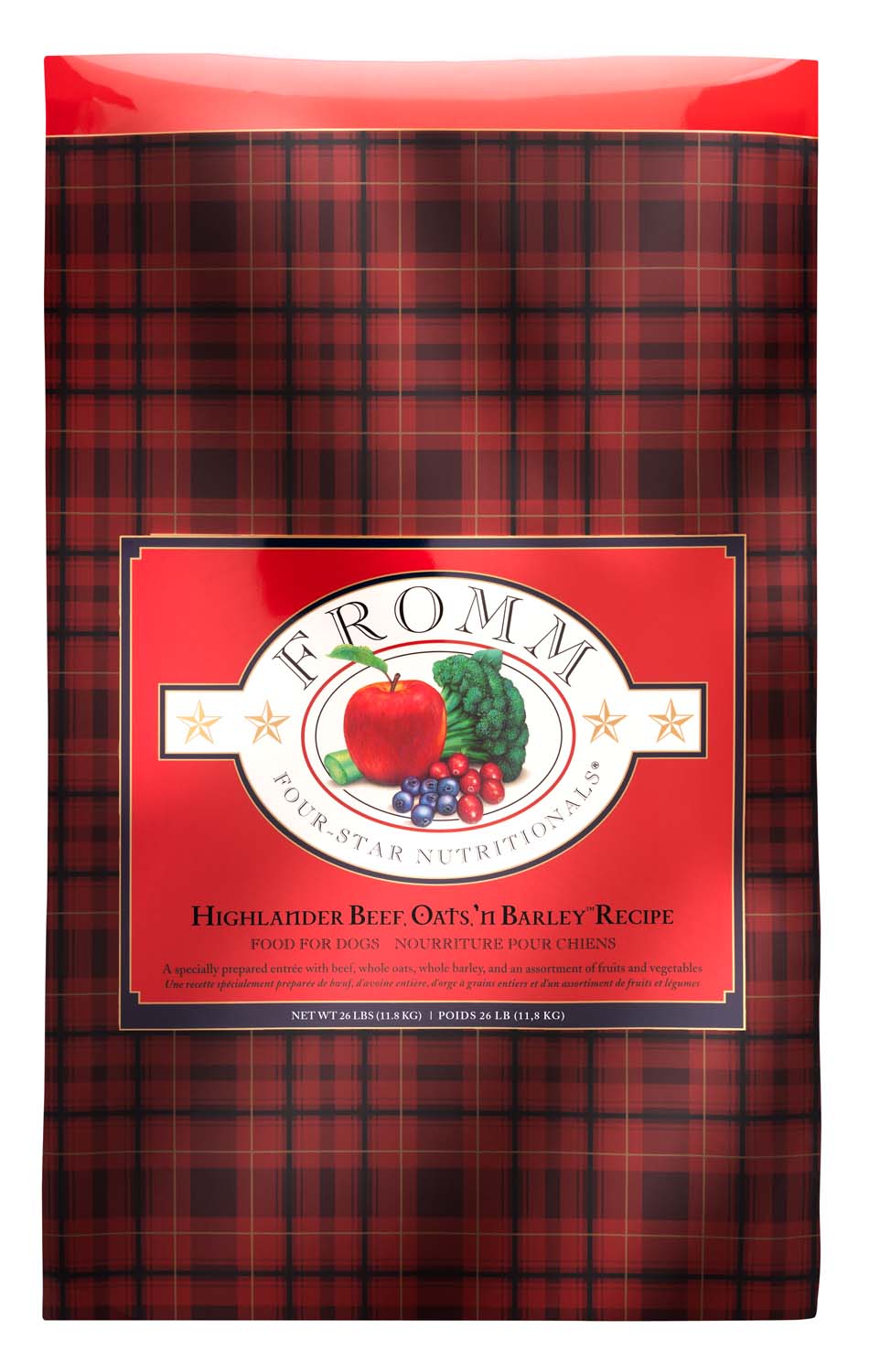 Fromm Four Star Nutritionals Highlander Beef, Oats, 'n Barley Recipe Dry Dog Food - 11.8kg - The Pet Source