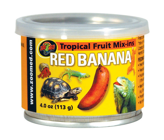 Zoo Med Tropical Fruit Mix-ins Red Banana - 3.4 oz - The Pet Source