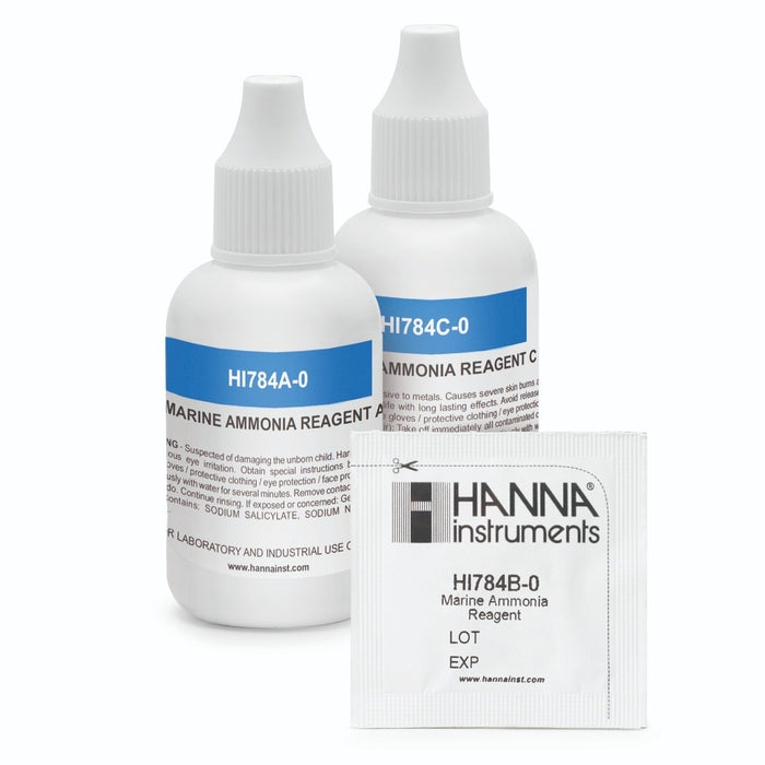 Hanna Checker Marine Ammonia Reagents HI784-25 - The Pet Source