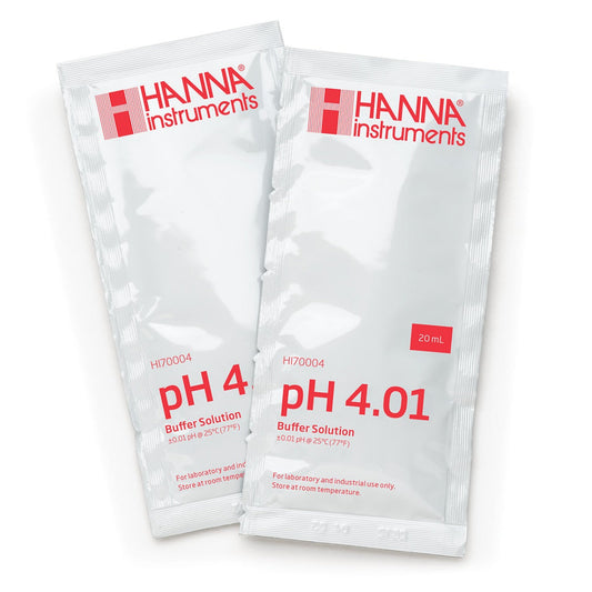 Hanna pH 4.01 Calibration Buffer Sachet (20 mL) - HI70004 - The Pet Source