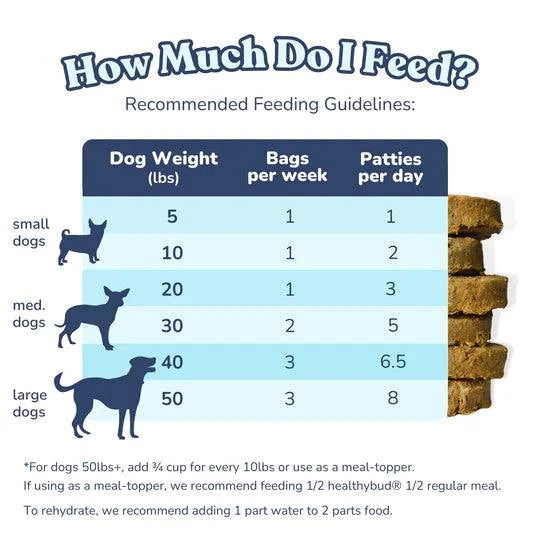 Healthybud Turkey Meal Patties Freeze Dried Raw Dog Food - 397g - The Pet Source