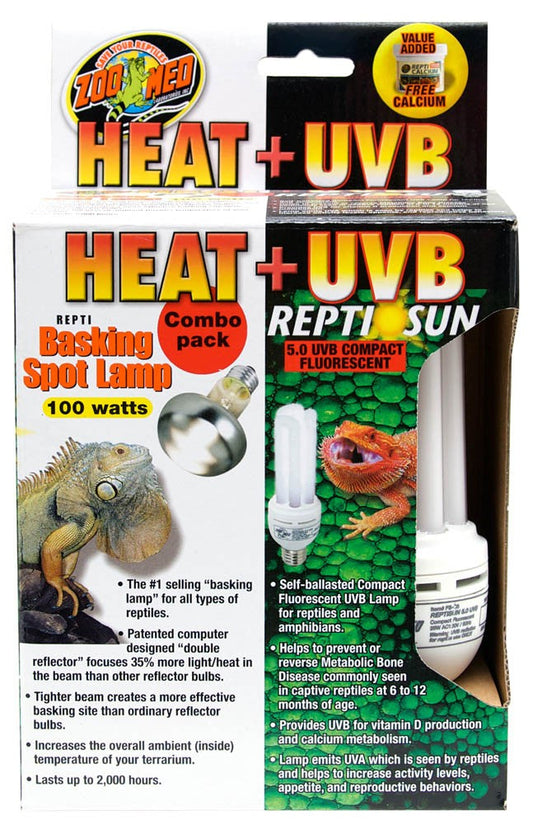 Zoo Med Heat + UVB Combo Pack - The Pet Source