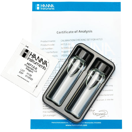 Hanna Marine Phosphate Low Range Checker® HC Calibration Check Set HI713-11 - The Pet Source