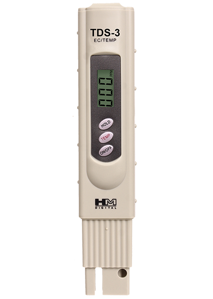 HM Digital Handheld TDS Meter with Carrying Case TDS-3 - The Pet Source