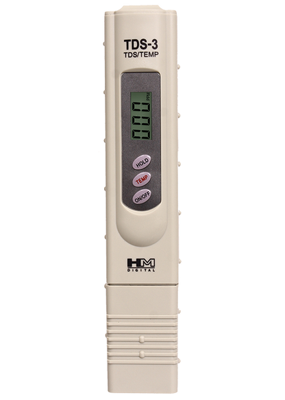 HM Digital Handheld TDS Meter with Carrying Case TDS-3 - The Pet Source