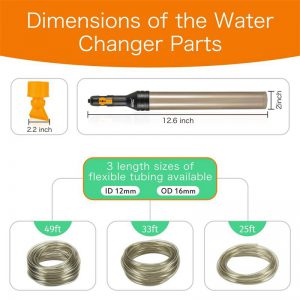 Hygger Auto Aquarium Gravel Cleaning - 33 ft - The Pet Source