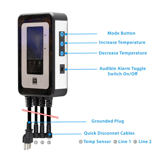 Innovative Marine Helio 200 Watt PTC Smart Heater - [2 x 100W] [25-50 gallons] - The Pet Source