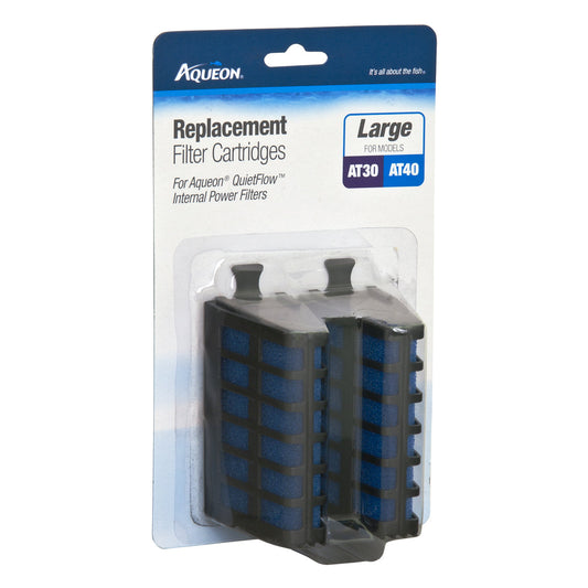 Aqueon Replacement Filter Cartridge QuietFlow Internal Power Filter Med-Large - 2pk - The Pet Source