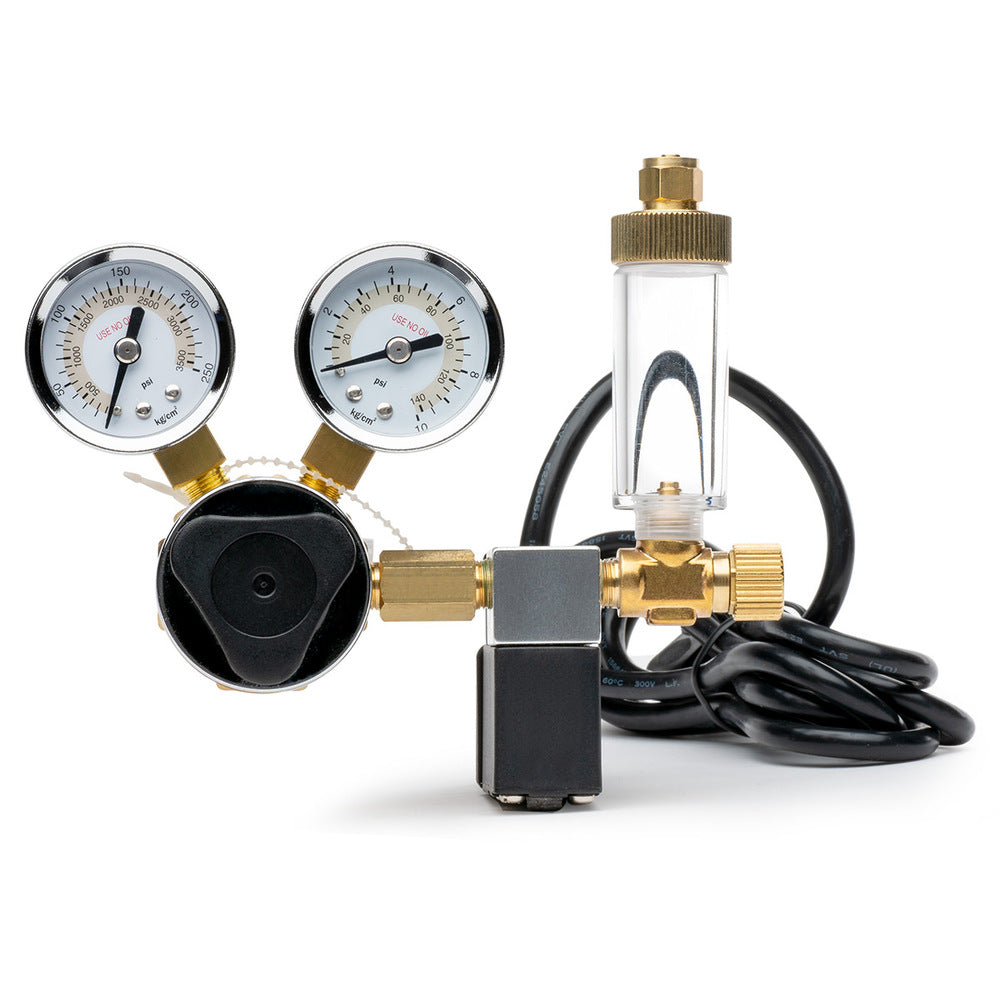 Milwaukee MA957 CO2 Flow Pressure Regulator with Solenoid Valve - The Pet Source