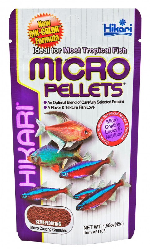 Hikari Tropical Micro Pellets Granules - 1.58 oz - The Pet Source