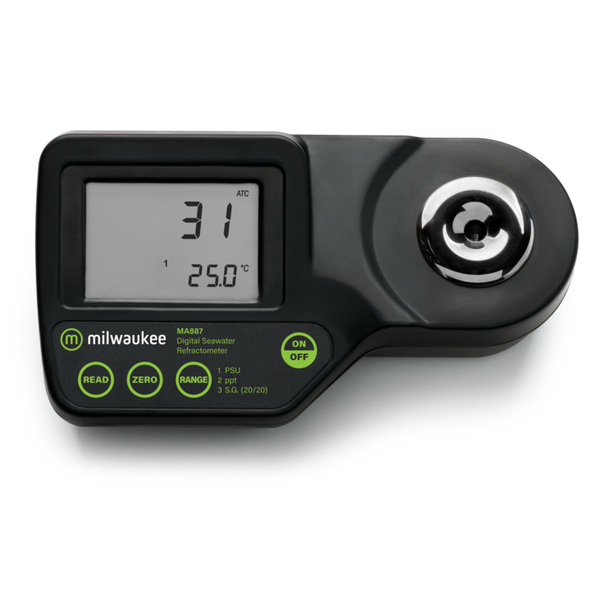 Milwaukee Digital Refractometer | Salinity Tester MA887 - The Pet Source