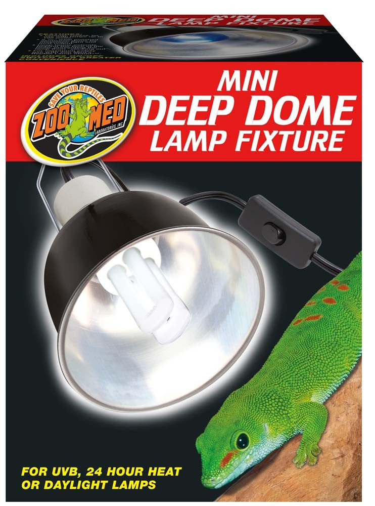 Zoo Med Mini Deep Dome Lamp Fixture - The Pet Source