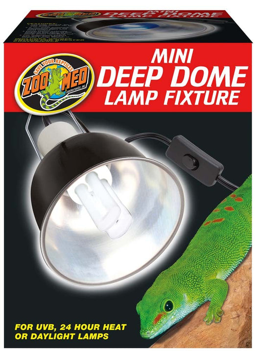 Zoo Med Mini Deep Dome Lamp Fixture - The Pet Source